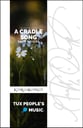 A Cradle Song SATB choral sheet music cover